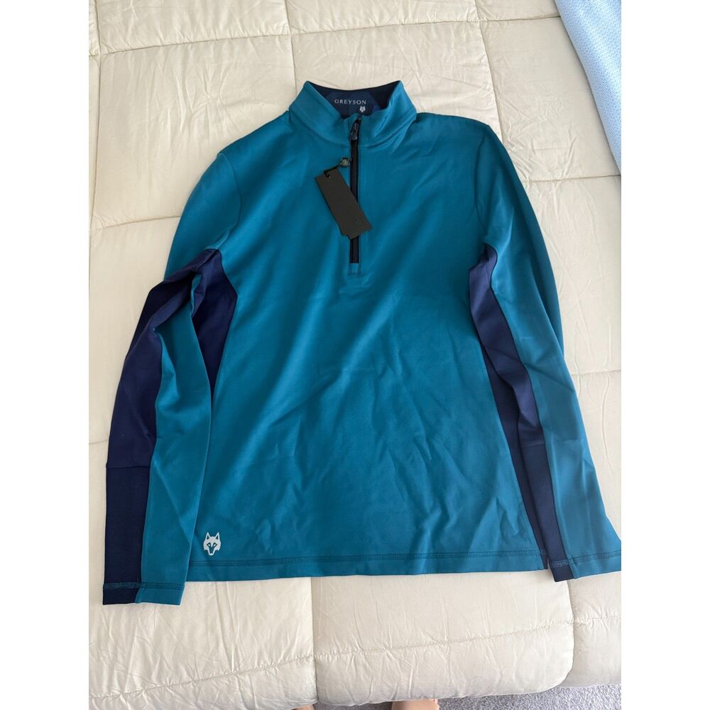 Greyson | Sequoia Quarter-Zip | Men’s S Teal Blue | Retail $198